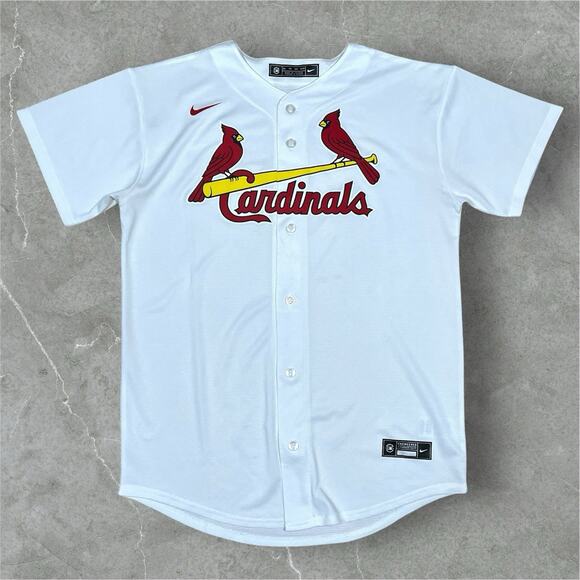 Nike Other - St. Louis Cardinals Nike Youth XL White Baseball Jersey Button Up Boys Sports